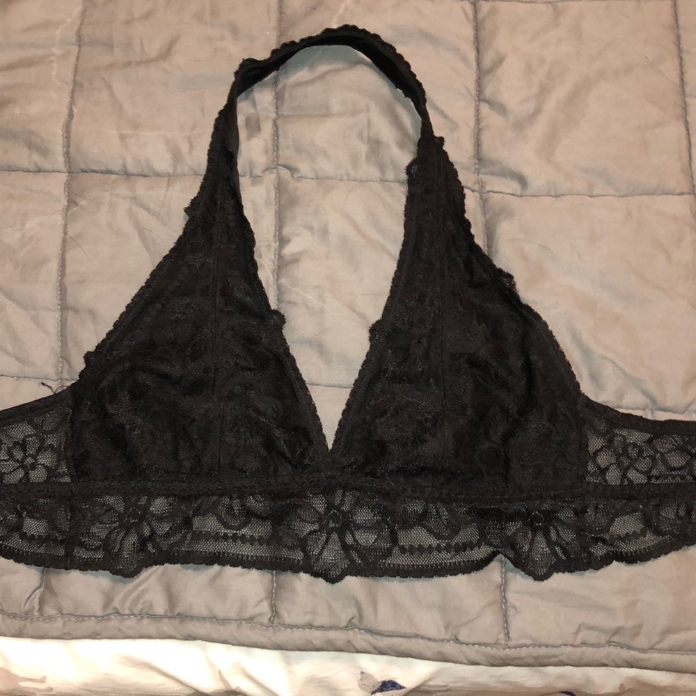 black bralette